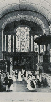 Wedding at St George's Hanover Square church in 1842