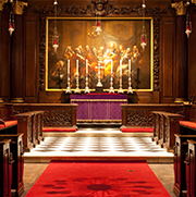 The altar, with William Kent's Last Supper