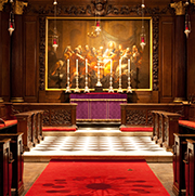 The altar, with William Kent's Last Supper