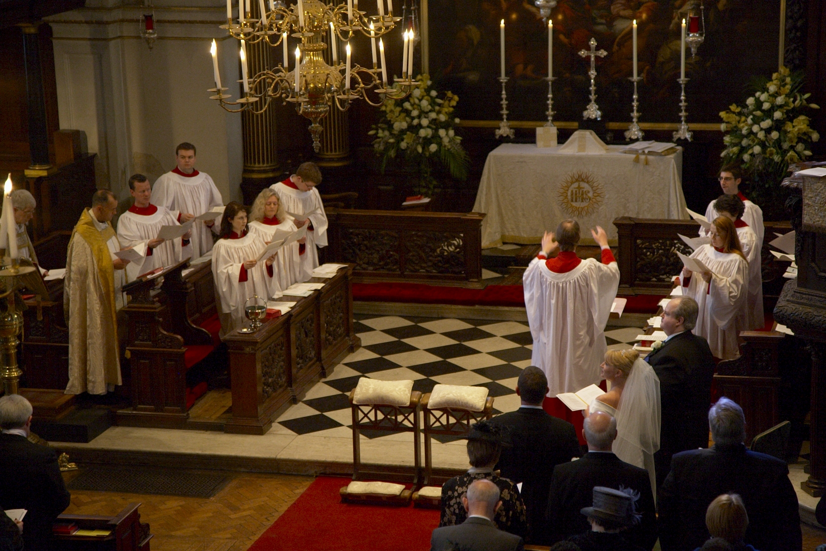 Church wedding image at St George's Hanover Square