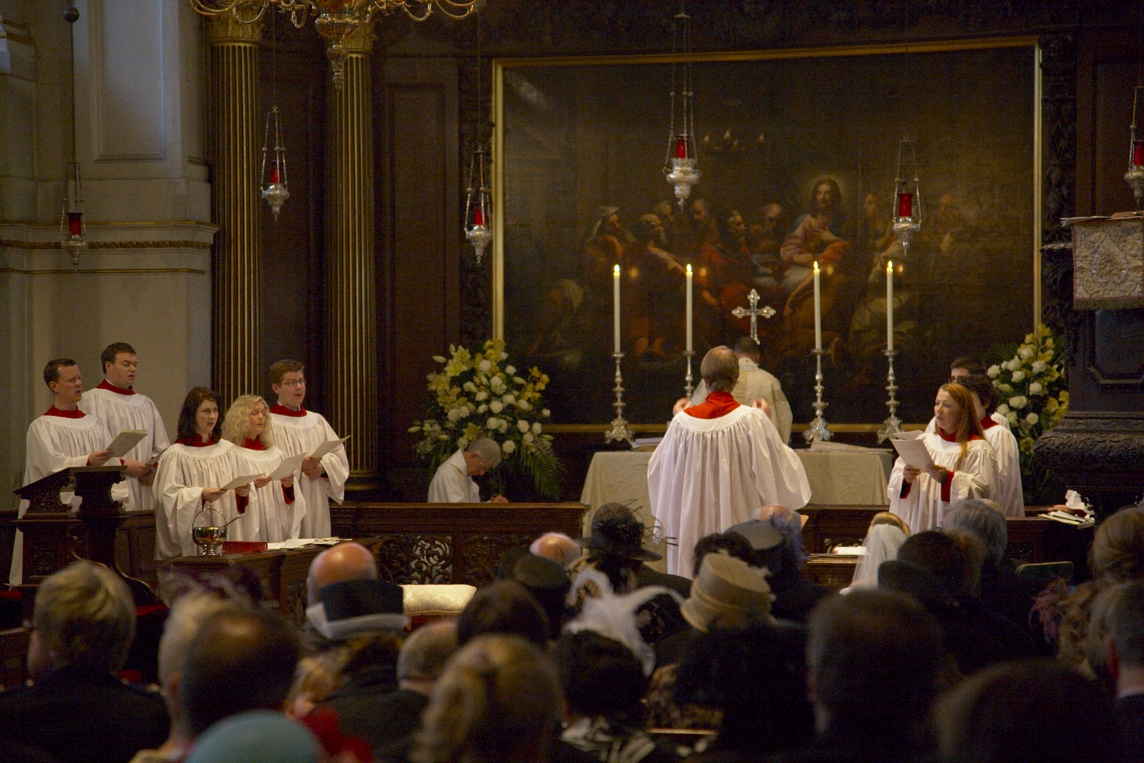 Church wedding image at St George's Hanover Square