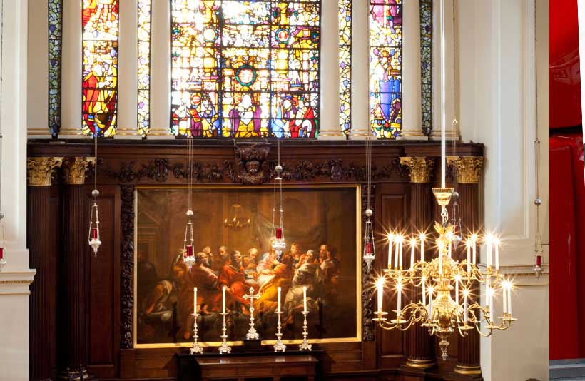 Church interior at St George's Hanover Square