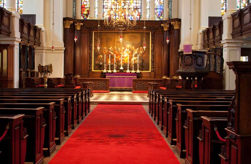 Church interior at St George's Hanover Square 1