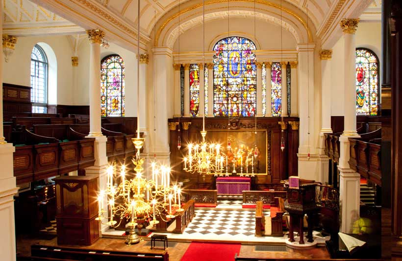 Church interior at St George's Hanover Square 3
